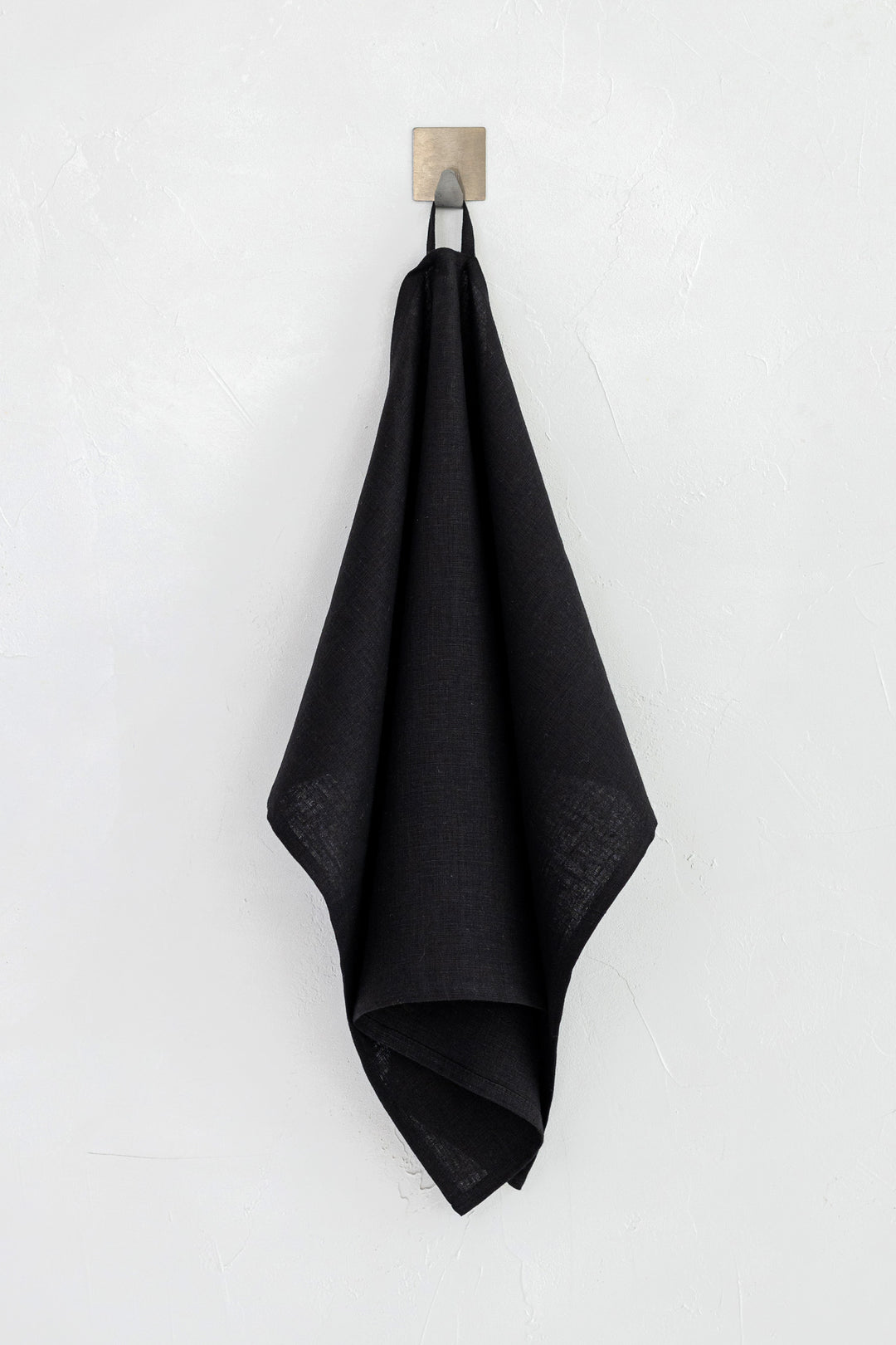 Linen Tea Towel In Black Color | Daily Linen