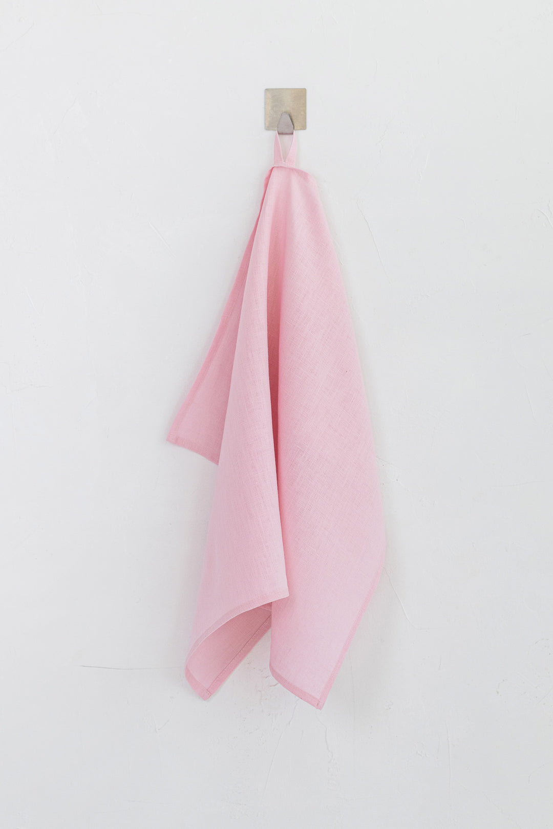 Linen Tea Towel In Dusty Rose Color | Daily Linen