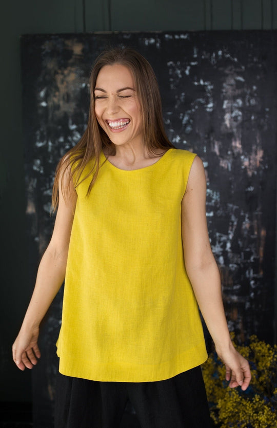 Oversized Linen Tank Top | Daily Linen