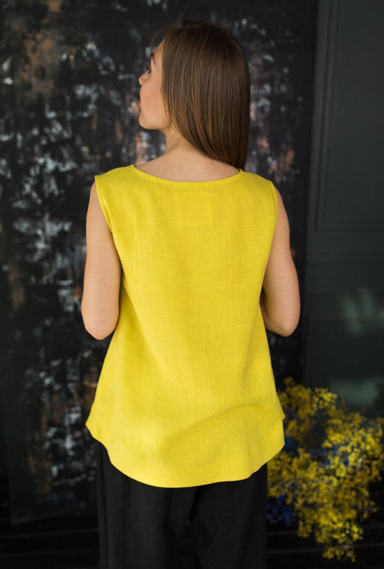Oversized Linen Tank Top | Daily Linen