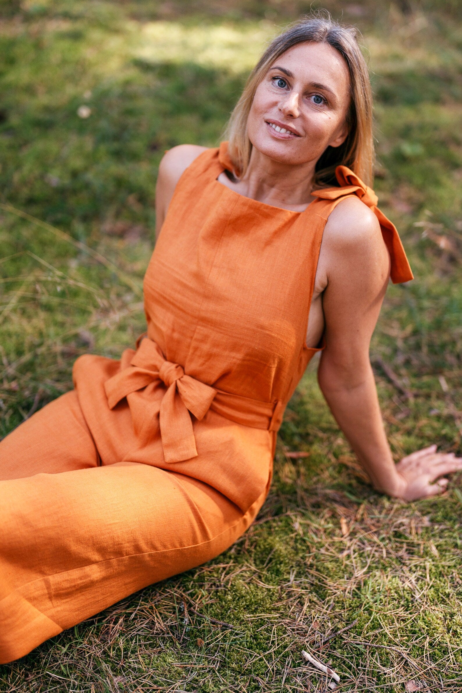 オールインワン・サロペット ASCLO Linen Summer Jump Suit (3color) ASCLO Linen Summer Jump Suit (3color) - ASCLO