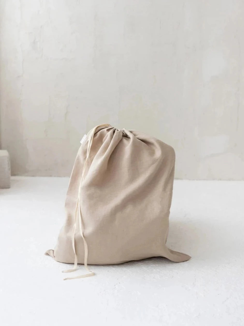 Linen Laundry Bag In Natural Color - Daily Linen