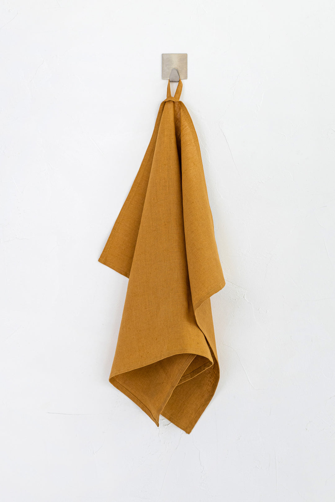 Linen Tea Towel In Amber Yellow Color | Daily Linen