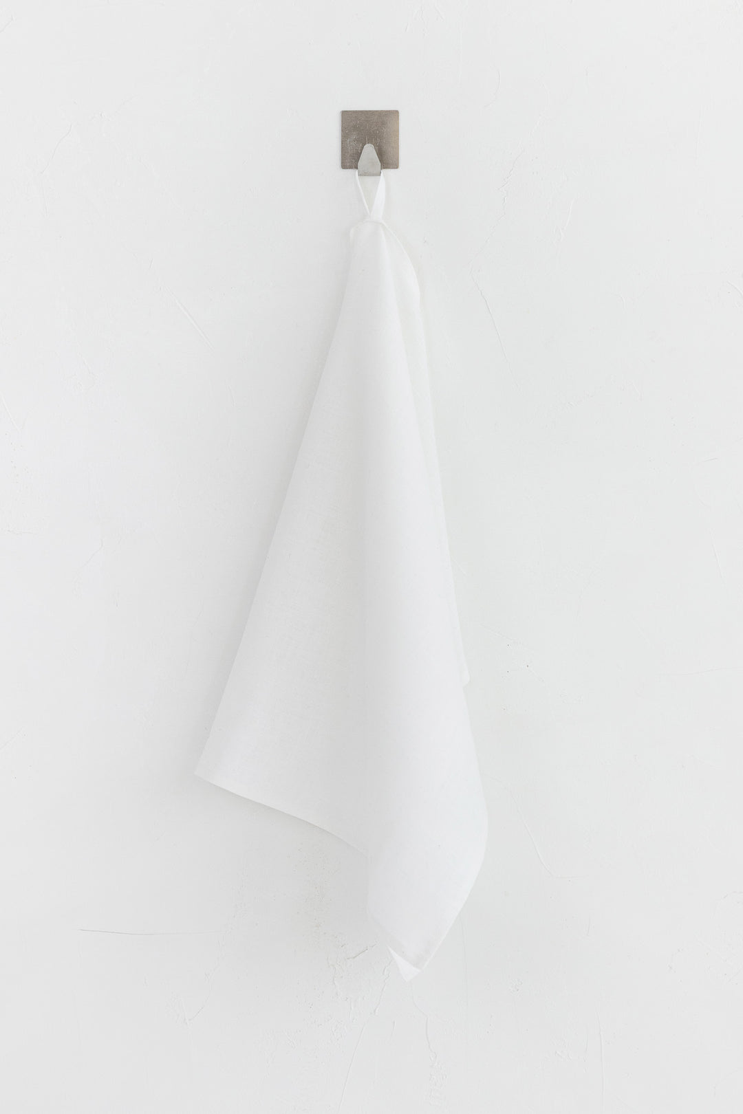 Hanging Linen Tea Towel In White Color - Daily Linen