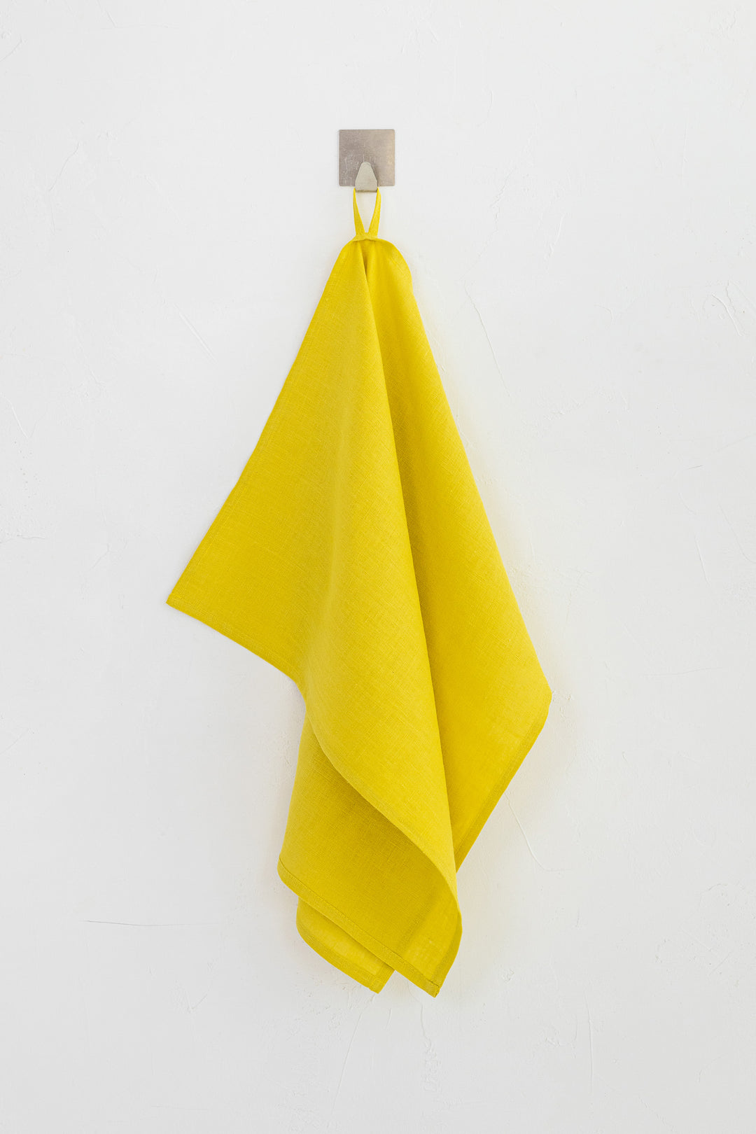 Hanging Linen Tea Towel In Yellow Color - Daily Linen