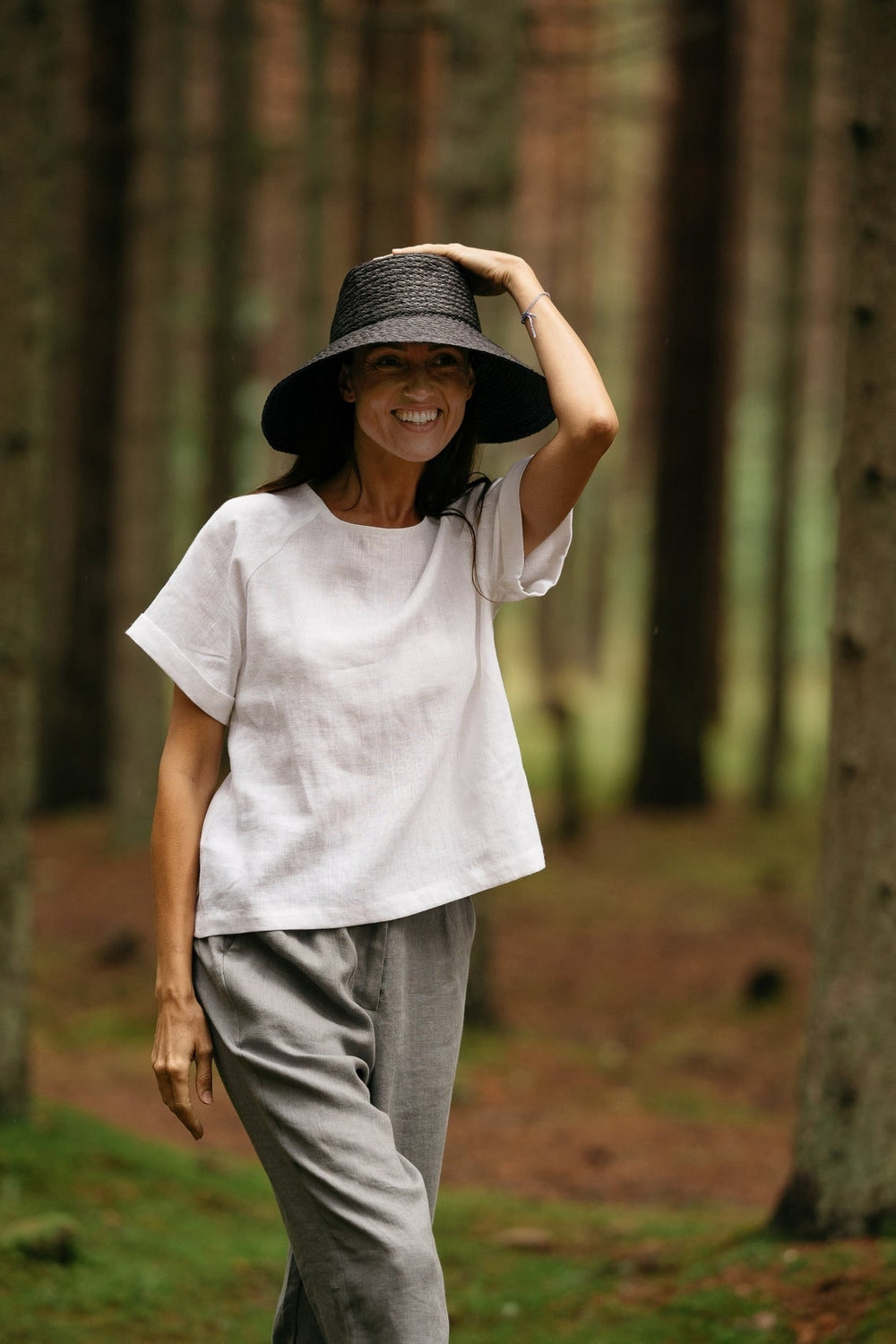 White Linen Blouse Nora 2 - Daily Linen