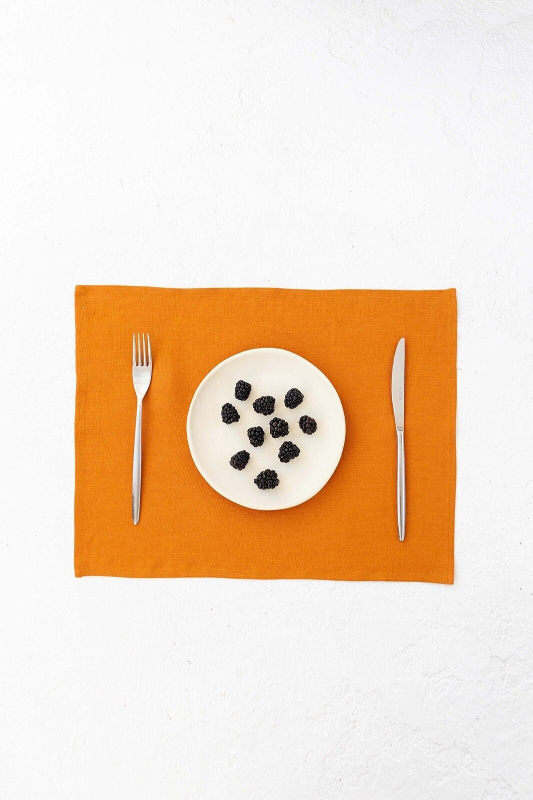 Mustard Color Linen Placemats Set Of 2 