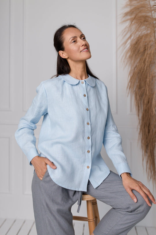 Button front linen shirt SAMOA | Daily Linen